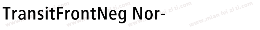 TransitFrontNeg Nor字体转换